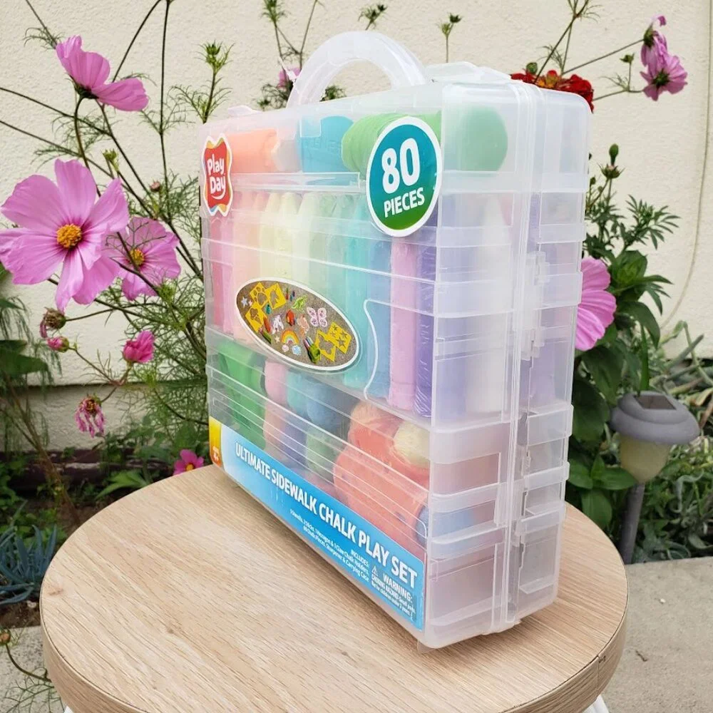 NEW 80 Piece Sidewalk Chalk Toddler School Supplies Arts and Crafts Art Supplies